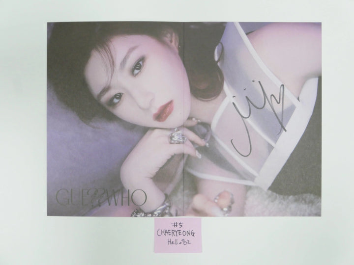 Itzy 'Guess Who' - Hand Autographed(Signed) Mini Folded Poster - HALLYUSUPERSTORE