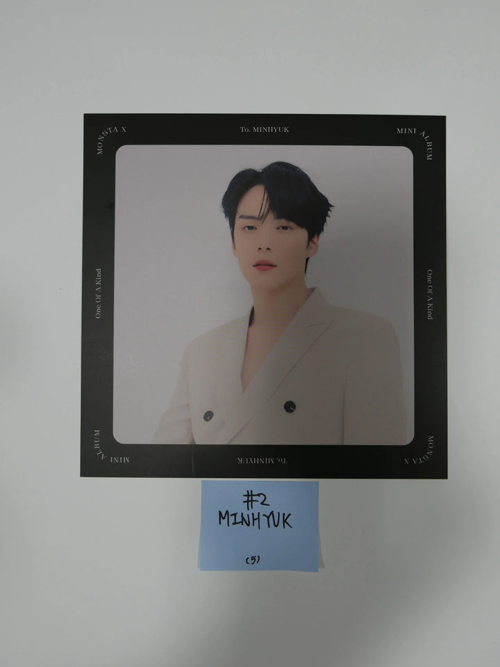 Monsta X 'One Of A Kind' - Folded Poster & Message Card - HALLYUSUPERSTORE