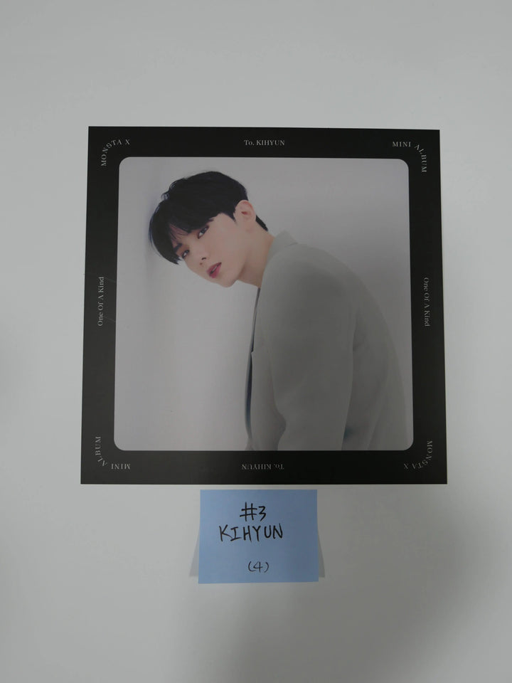 Monsta X 'One Of A Kind' - Folded Poster & Message Card - HALLYUSUPERSTORE