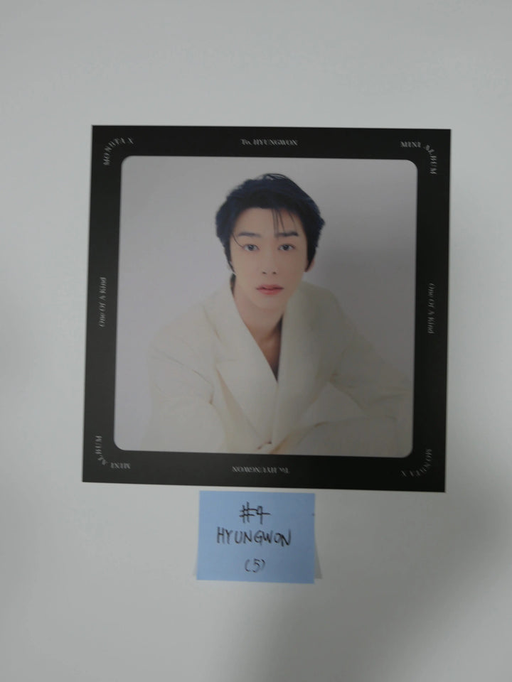Monsta X 'One Of A Kind' - Folded Poster & Message Card - HALLYUSUPERSTORE
