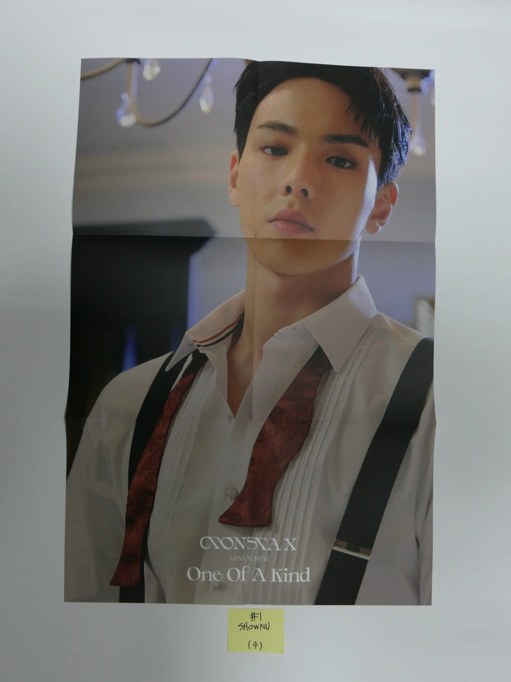Monsta X 'One Of A Kind' - Folded Poster & Message Card - HALLYUSUPERSTORE
