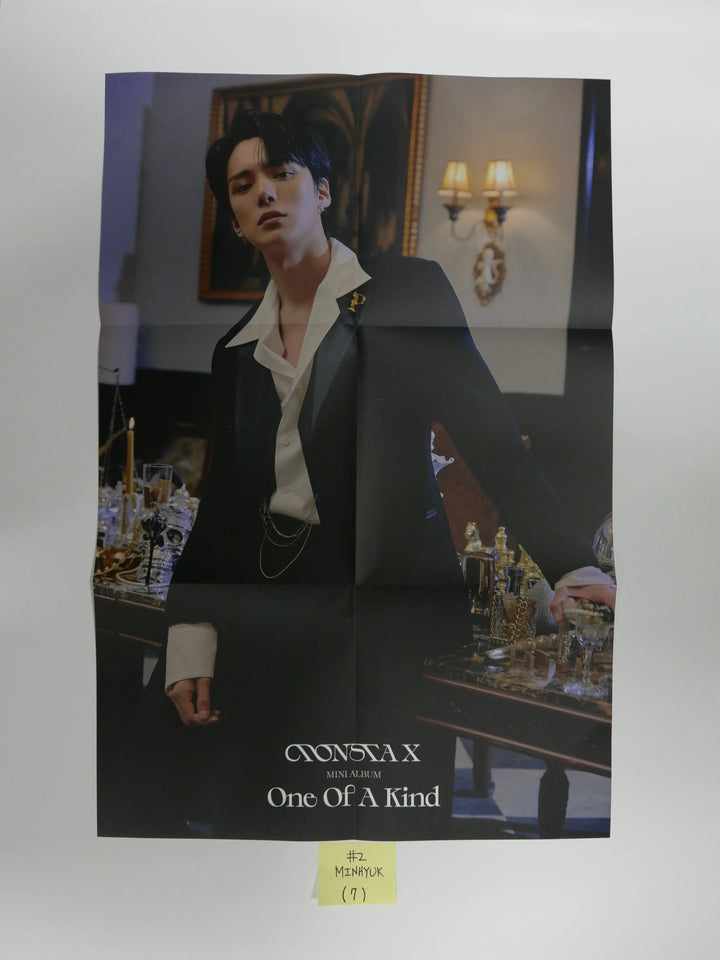 Monsta X 'One Of A Kind' - Folded Poster & Message Card - HALLYUSUPERSTORE