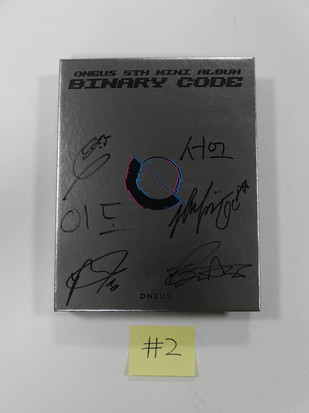 Oneus "Binary Code" 5th Mini - Hand Autographed(Signed) Promo Album - HALLYUSUPERSTORE