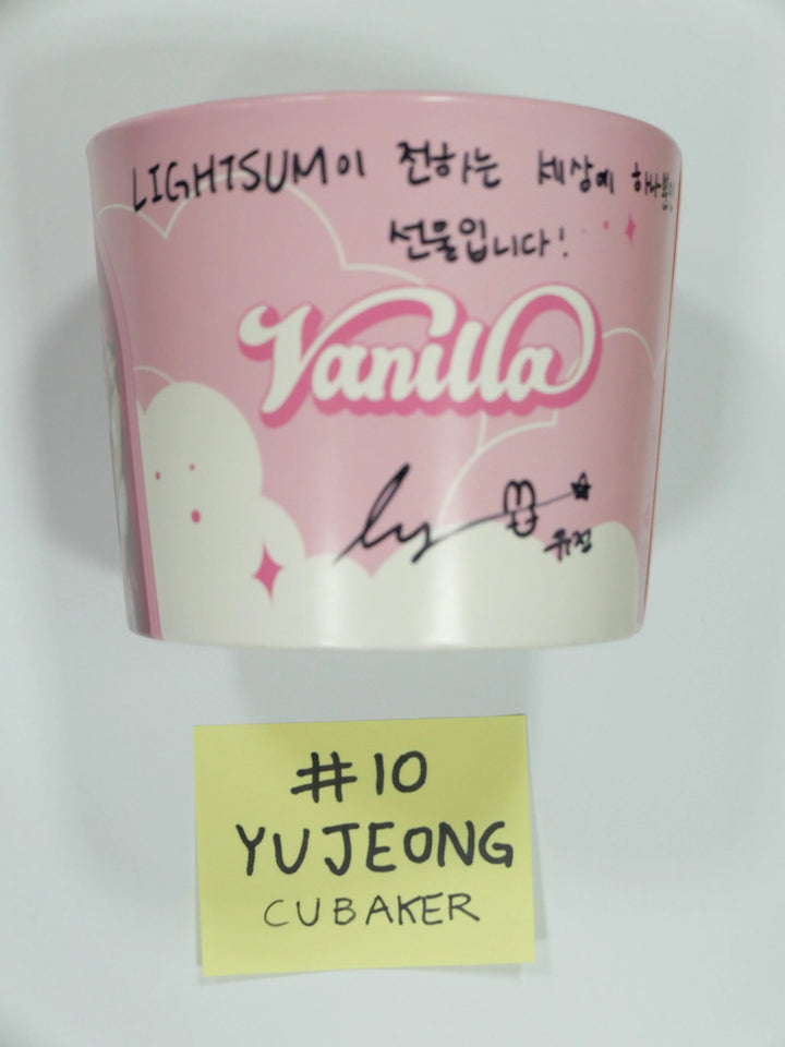 Lightsum - CUBAKER Event Hand Autograpted Cup Holder & Photocard - HALLYUSUPERSTORE