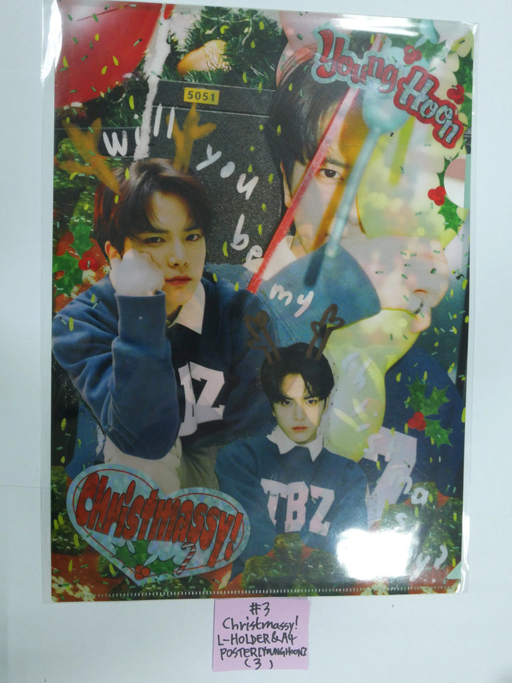 The Boyz 'Christmassy!' - Official MD ( L-holder & Wappen set ) - HALLYUSUPERSTORE