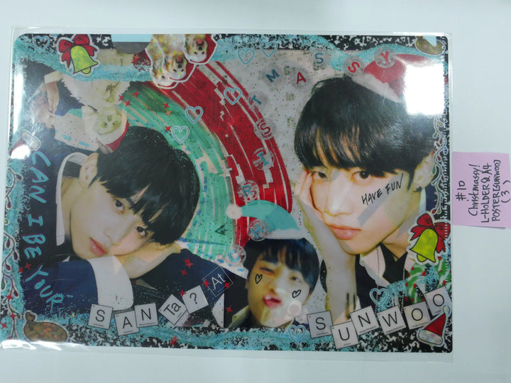 The Boyz 'Christmassy!' - Official MD ( L-holder & Wappen set ) - HALLYUSUPERSTORE