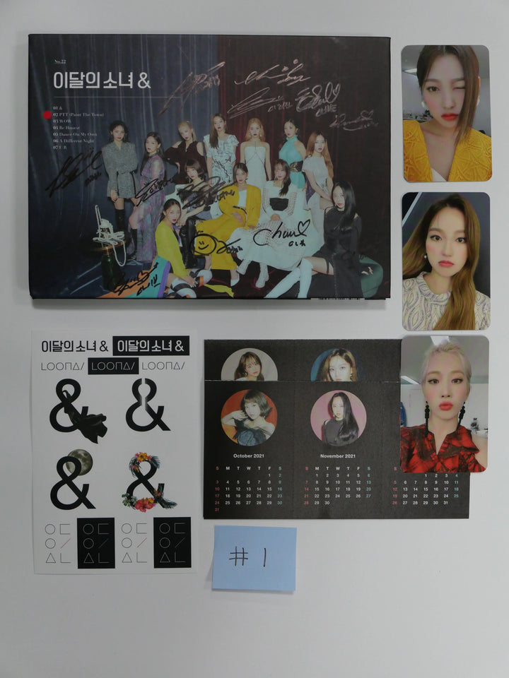 Loona '&' - Autographed(Signed) Promo Album - HALLYUSUPERSTORE