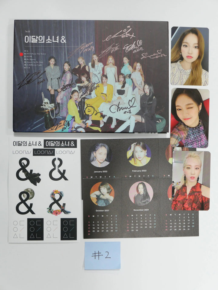 Loona '&' - Autographed(Signed) Promo Album - HALLYUSUPERSTORE