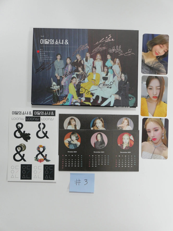 Loona '&' - Autographed(Signed) Promo Album - HALLYUSUPERSTORE