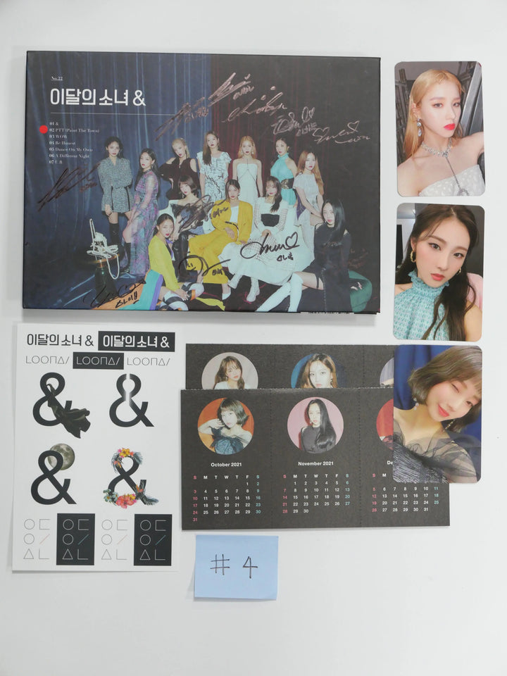 Loona '&' - Autographed(Signed) Promo Album - HALLYUSUPERSTORE