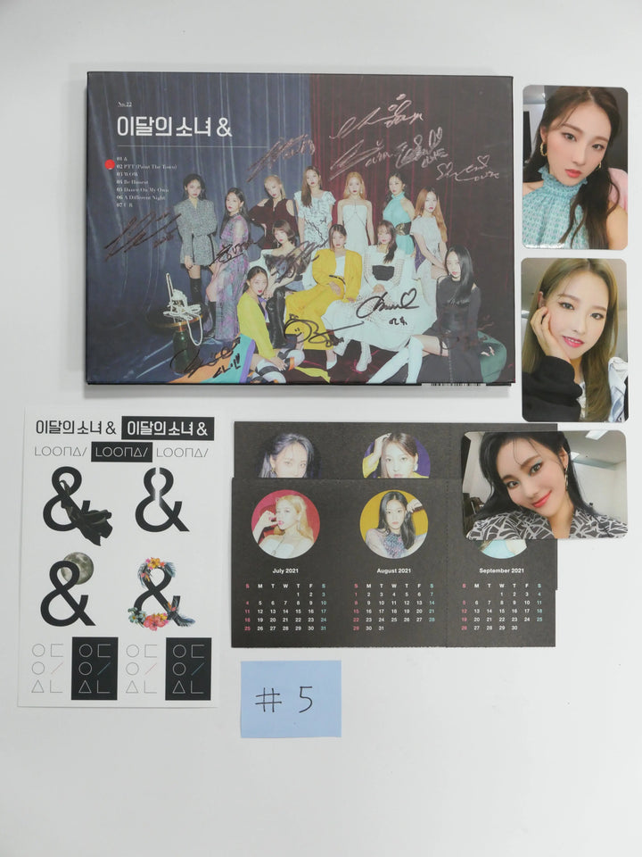 Loona '&' - Autographed(Signed) Promo Album - HALLYUSUPERSTORE
