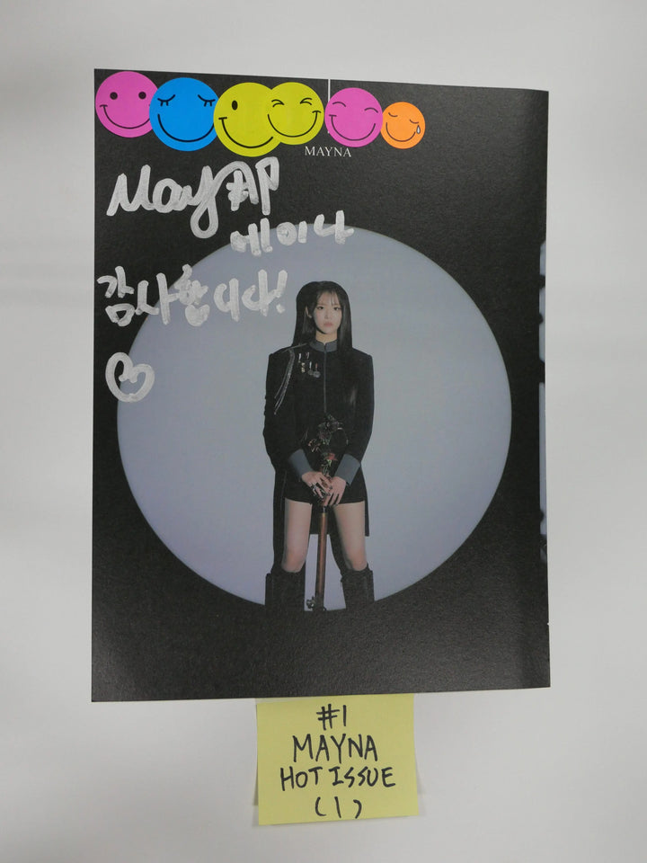 Purple Kiss, Hot Issue, Lunarsolar - A Cut Page From Fansign Event Albums - HALLYUSUPERSTORE
