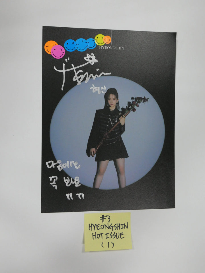 Purple Kiss, Hot Issue, Lunarsolar - A Cut Page From Fansign Event Albums - HALLYUSUPERSTORE
