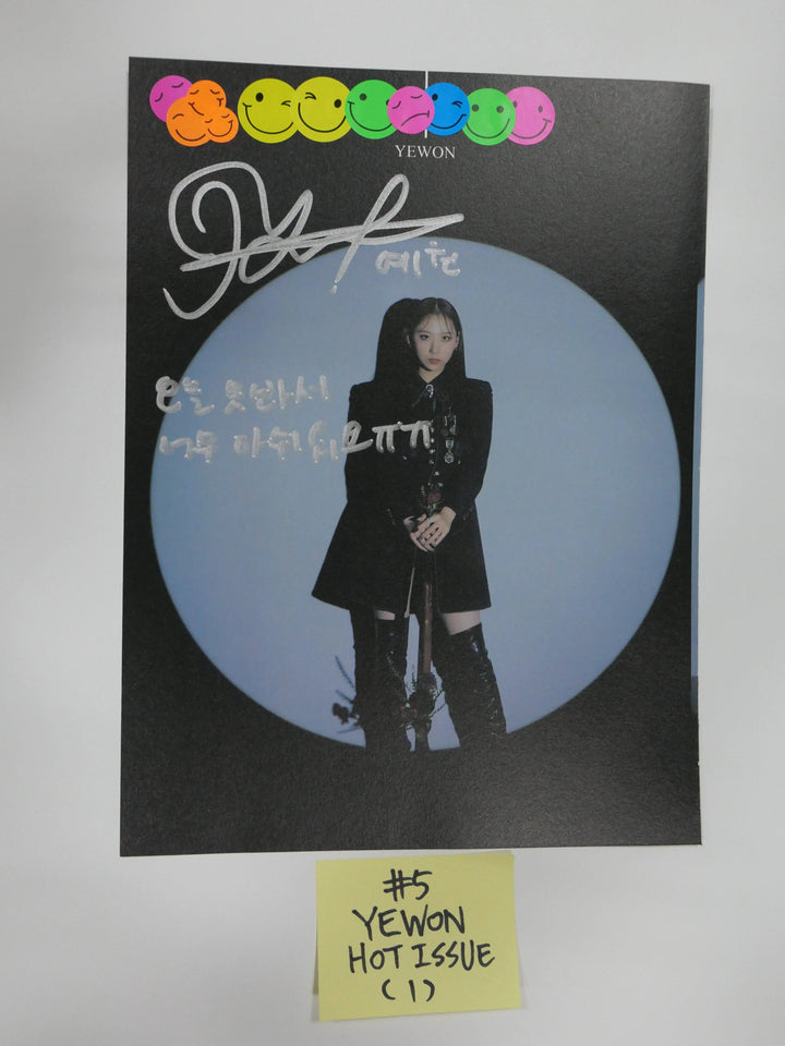 Purple Kiss, Hot Issue, Lunarsolar - A Cut Page From Fansign Event Albums - HALLYUSUPERSTORE
