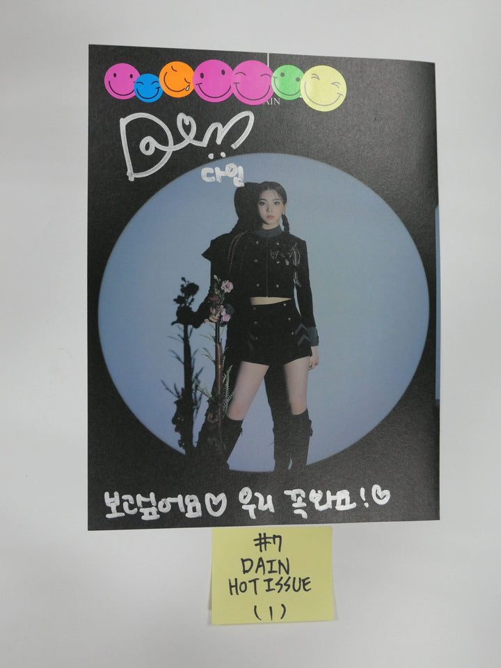Purple Kiss, Hot Issue, Lunarsolar - A Cut Page From Fansign Event Albums - HALLYUSUPERSTORE