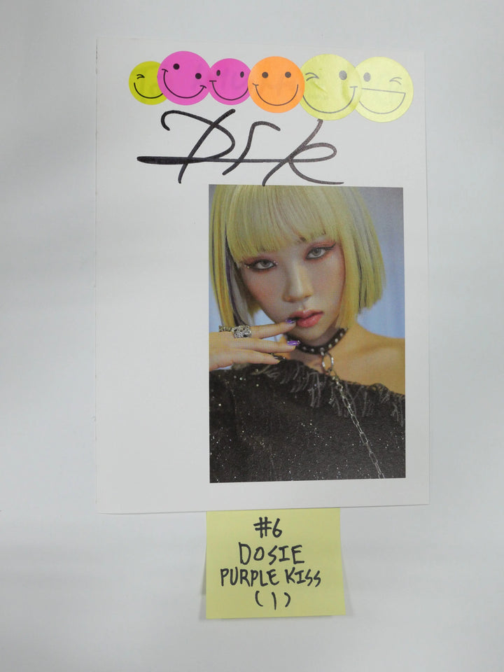 Purple Kiss, Hot Issue, Lunarsolar - A Cut Page From Fansign Event Albums - HALLYUSUPERSTORE
