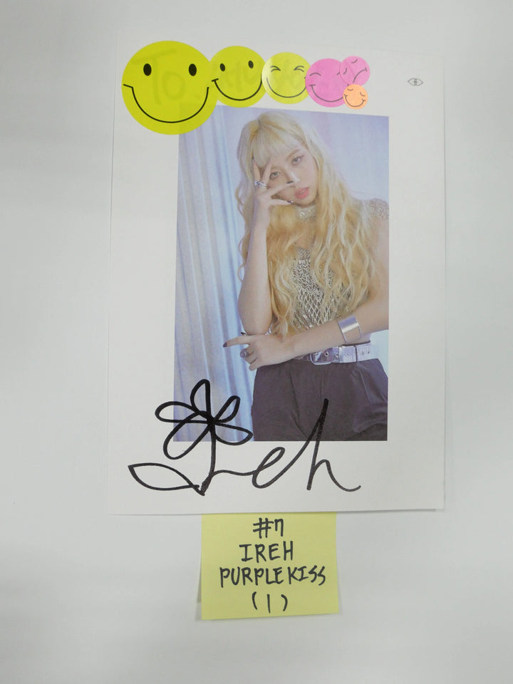 Purple Kiss, Hot Issue, Lunarsolar - A Cut Page From Fansign Event Albums - HALLYUSUPERSTORE