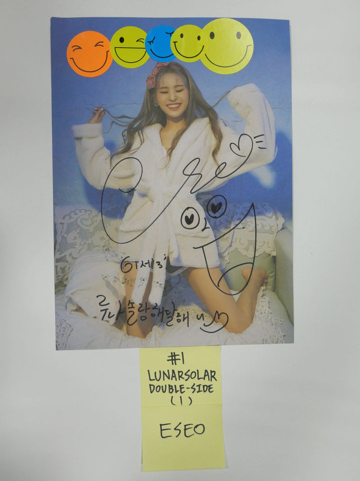 Purple Kiss, Hot Issue, Lunarsolar - A Cut Page From Fansign Event Albums - HALLYUSUPERSTORE