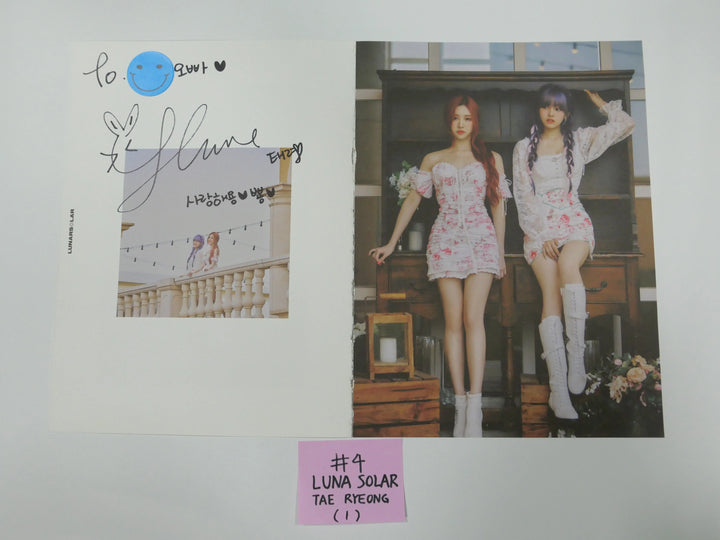 Purple Kiss, Hot Issue, Lunarsolar - A Cut Page From Fansign Event Albums - HALLYUSUPERSTORE