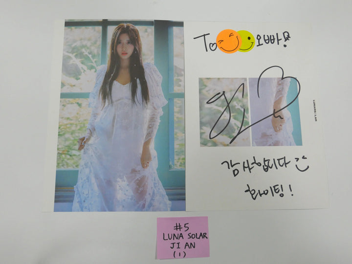 Purple Kiss, Hot Issue, Lunarsolar - A Cut Page From Fansign Event Albums - HALLYUSUPERSTORE