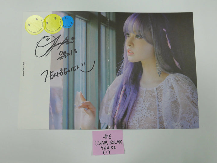 Purple Kiss, Hot Issue, Lunarsolar - A Cut Page From Fansign Event Albums - HALLYUSUPERSTORE