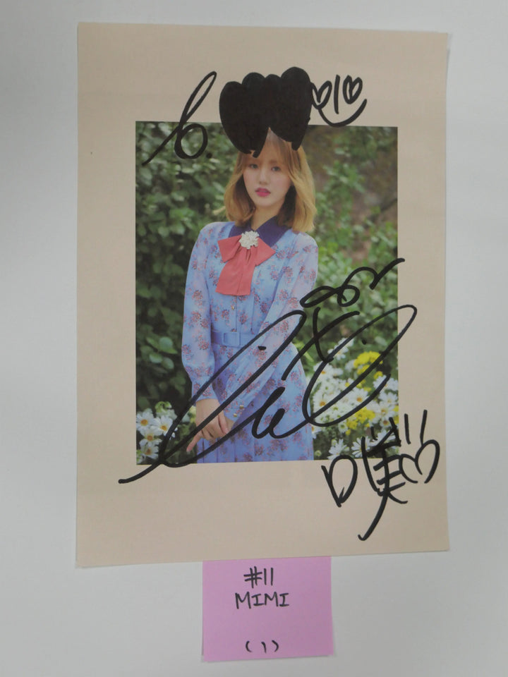 Oh My Girl - A Cut Page From Fansign Event Albums - HALLYUSUPERSTORE