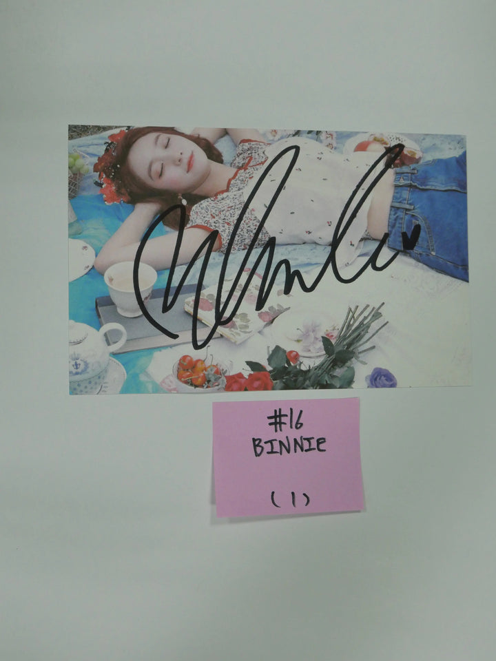 Oh My Girl - A Cut Page From Fansign Event Albums - HALLYUSUPERSTORE