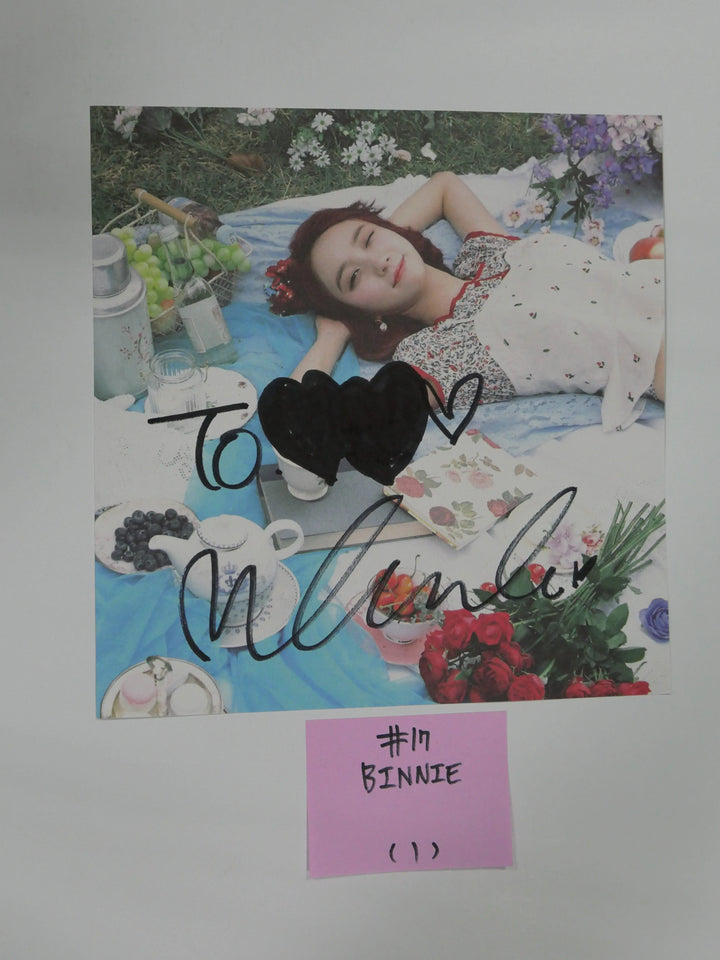 Oh My Girl - A Cut Page From Fansign Event Albums - HALLYUSUPERSTORE