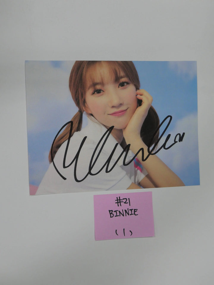 Oh My Girl - A Cut Page From Fansign Event Albums - HALLYUSUPERSTORE