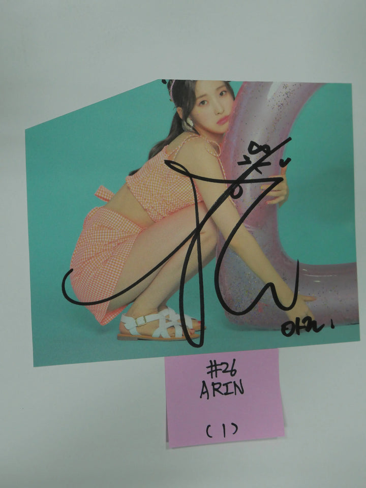 Oh My Girl - A Cut Page From Fansign Event Albums - HALLYUSUPERSTORE