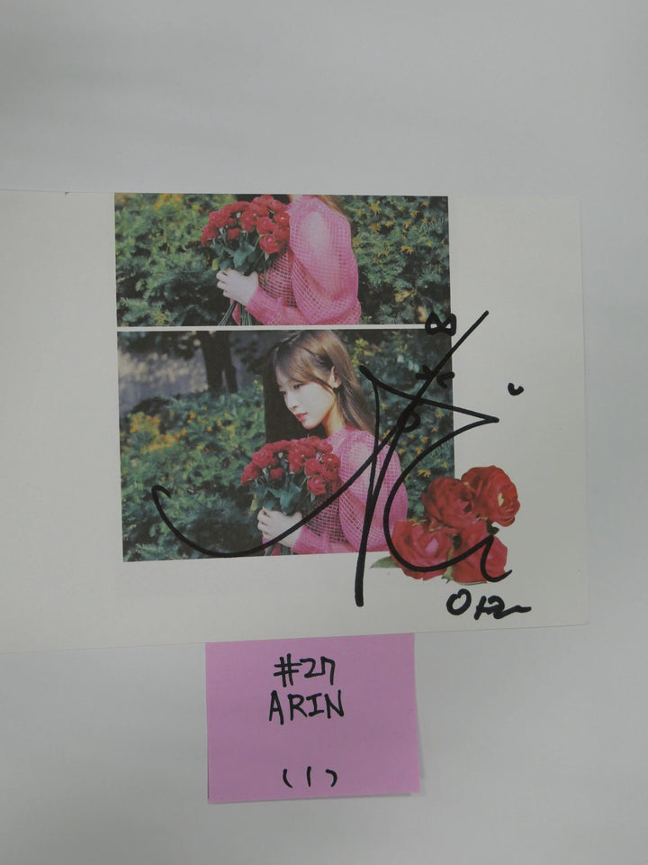 Oh My Girl - A Cut Page From Fansign Event Albums - HALLYUSUPERSTORE