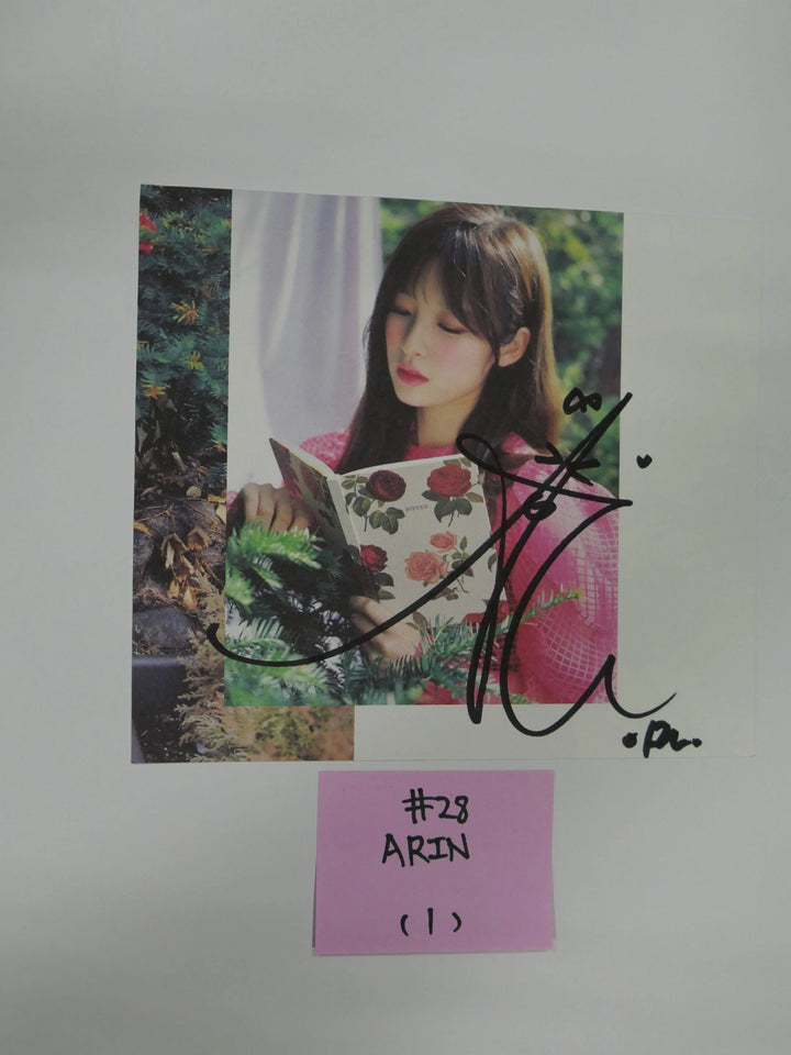 Oh My Girl - A Cut Page From Fansign Event Albums - HALLYUSUPERSTORE