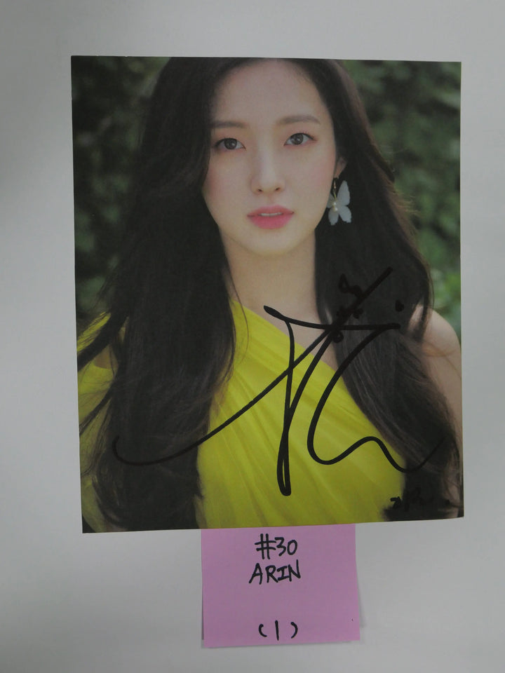 Oh My Girl - A Cut Page From Fansign Event Albums - HALLYUSUPERSTORE