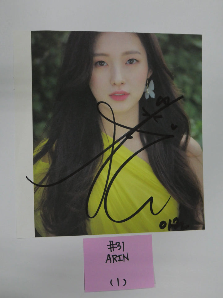 Oh My Girl - A Cut Page From Fansign Event Albums - HALLYUSUPERSTORE