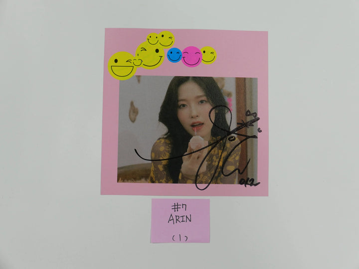 Oh My Girl 'Dun Dun Dance' - A Cut Page From Fansign Event Albums - HALLYUSUPERSTORE
