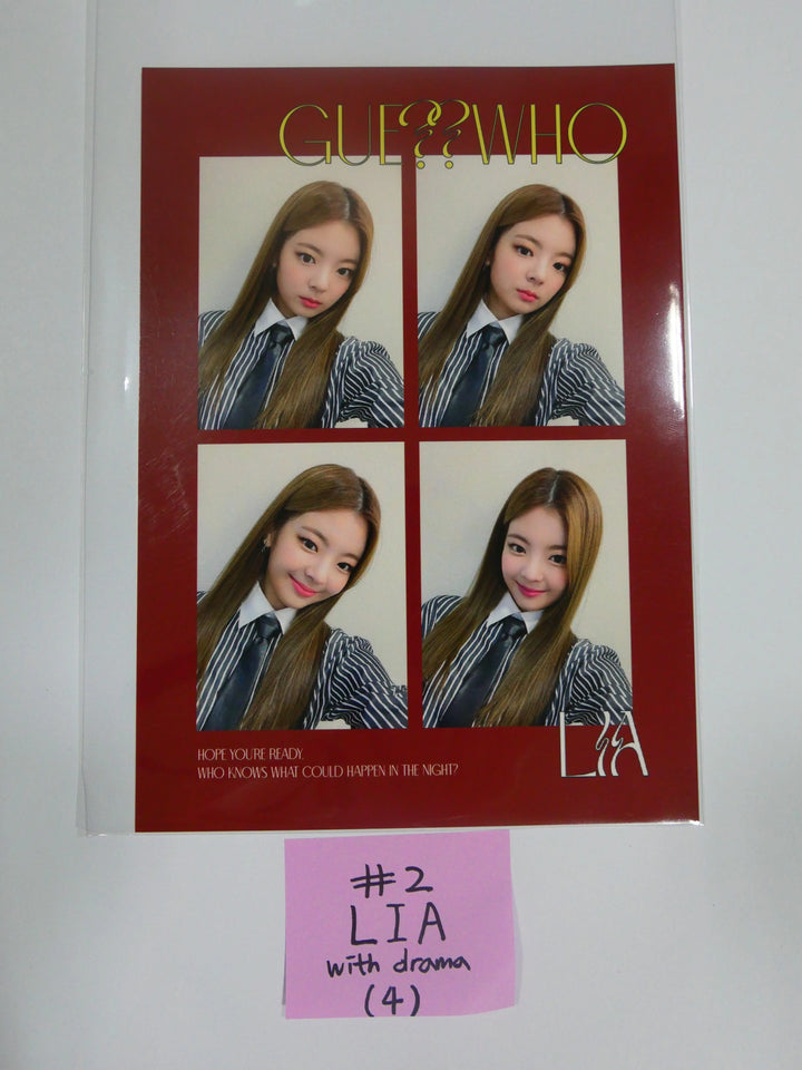 Itzy 'Guess Who' -Withdrama Fansign Event Four Cut Photo - HALLYUSUPERSTORE