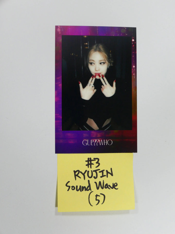 Itzy 'Guess Who' -SoundWave Fan Sign Event Polaroid Photocard - HALLYUSUPERSTORE