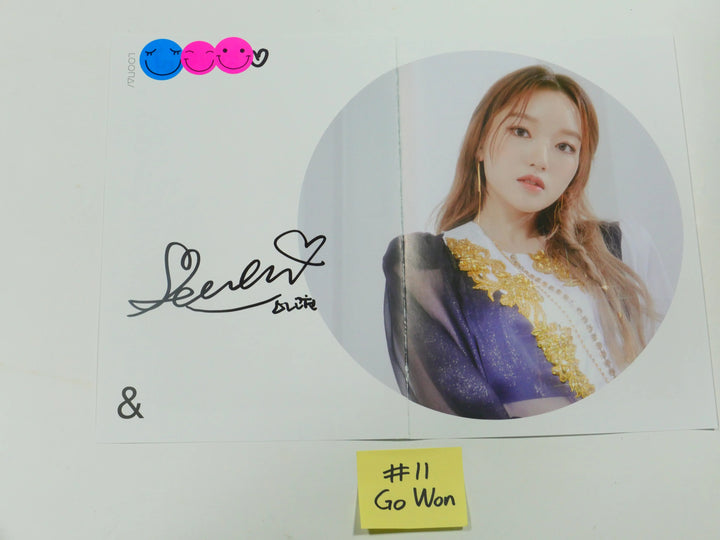 Loona '&' - A Cut Page From Fansign Event Albums - HALLYUSUPERSTORE