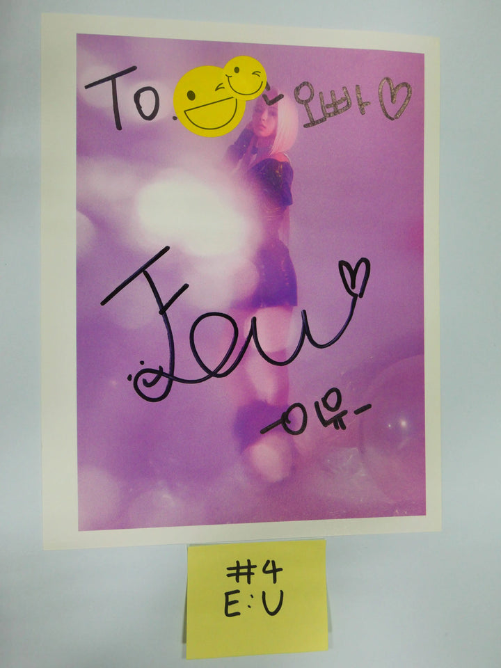Everglow - A Cut Page From Fansign Event Albums - HALLYUSUPERSTORE