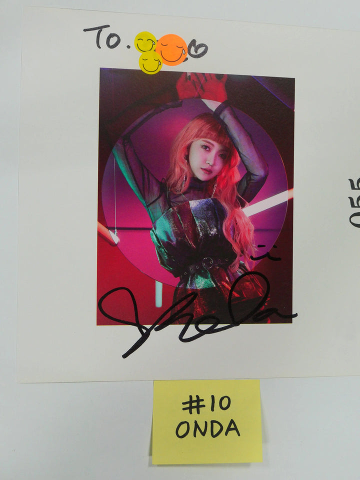 Everglow - A Cut Page From Fansign Event Albums - HALLYUSUPERSTORE