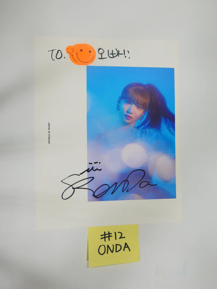 Everglow - A Cut Page From Fansign Event Albums - HALLYUSUPERSTORE