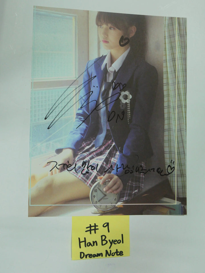 Loona, Dream Note, Pink Fantasy, High Teen - A Cut Page From Fansign Event Albums - HALLYUSUPERSTORE
