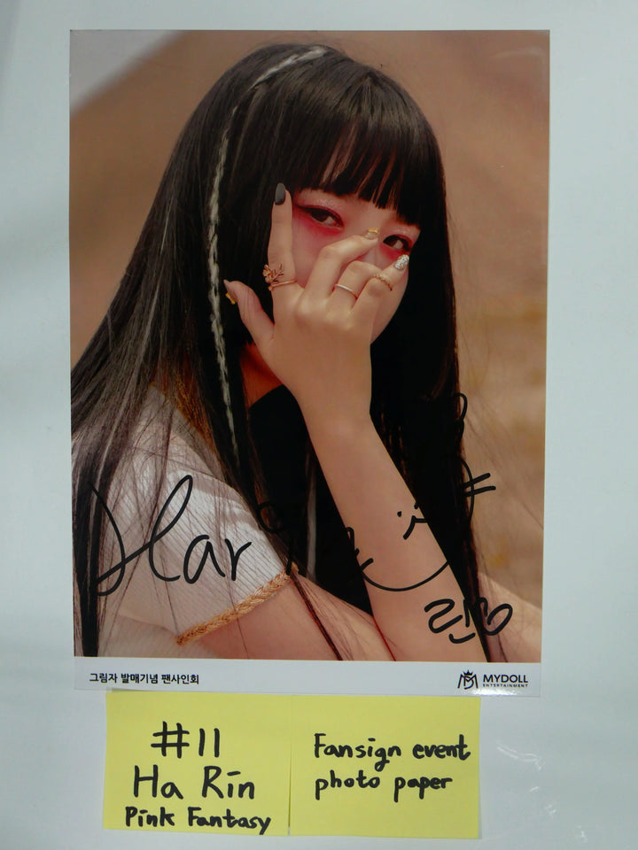 Loona, Dream Note, Pink Fantasy, High Teen - A Cut Page From Fansign Event Albums - HALLYUSUPERSTORE