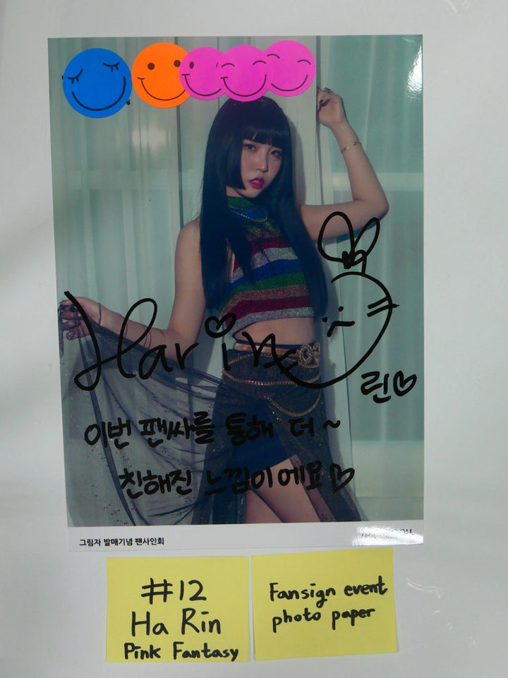 Loona, Dream Note, Pink Fantasy, High Teen - A Cut Page From Fansign Event Albums - HALLYUSUPERSTORE