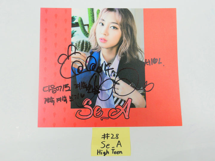 Loona, Dream Note, Pink Fantasy, High Teen - A Cut Page From Fansign Event Albums - HALLYUSUPERSTORE