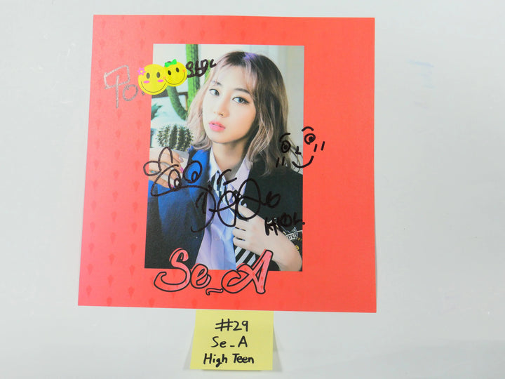 Loona, Dream Note, Pink Fantasy, High Teen - A Cut Page From Fansign Event Albums - HALLYUSUPERSTORE
