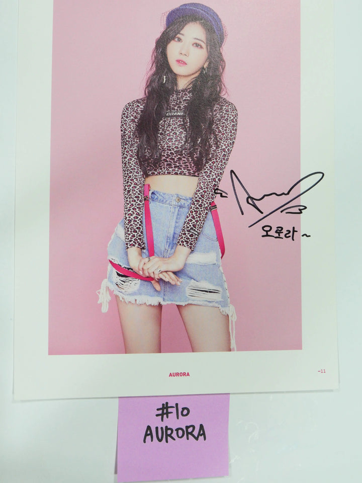 Nature - A Cut Page From Fansign Event Albums (SO HEE, AURORA, SAE BOM) - HALLYUSUPERSTORE