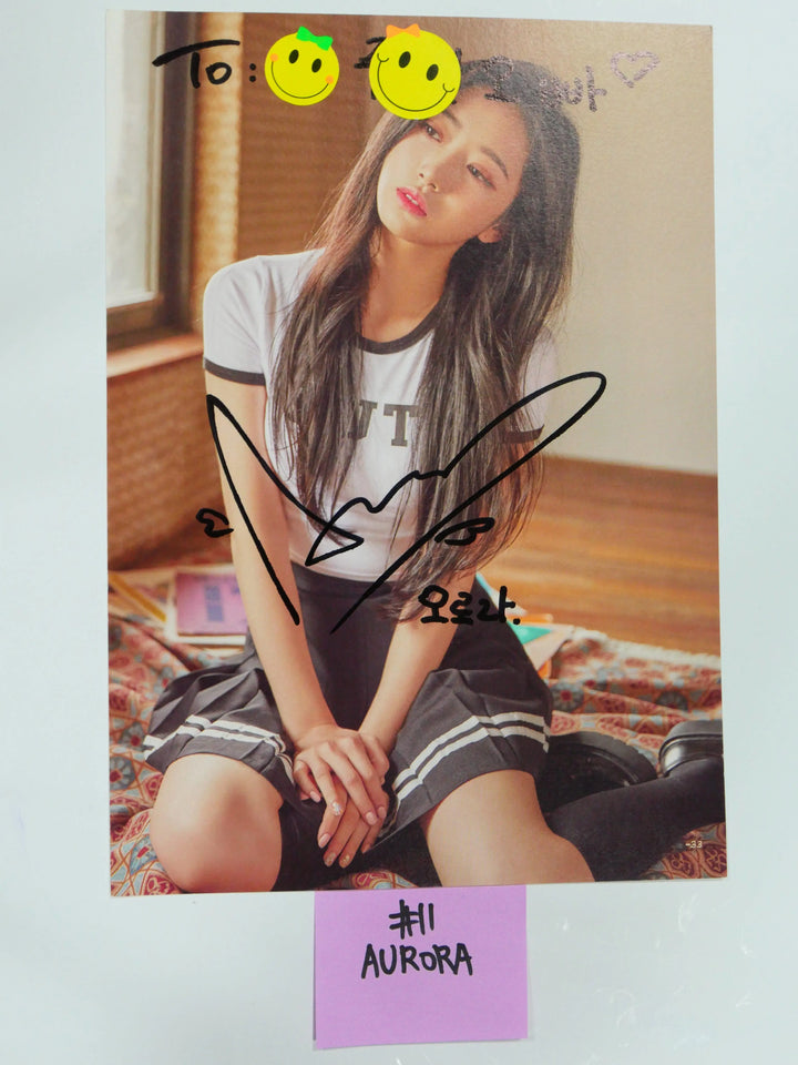 Nature - A Cut Page From Fansign Event Albums (SO HEE, AURORA, SAE BOM) - HALLYUSUPERSTORE