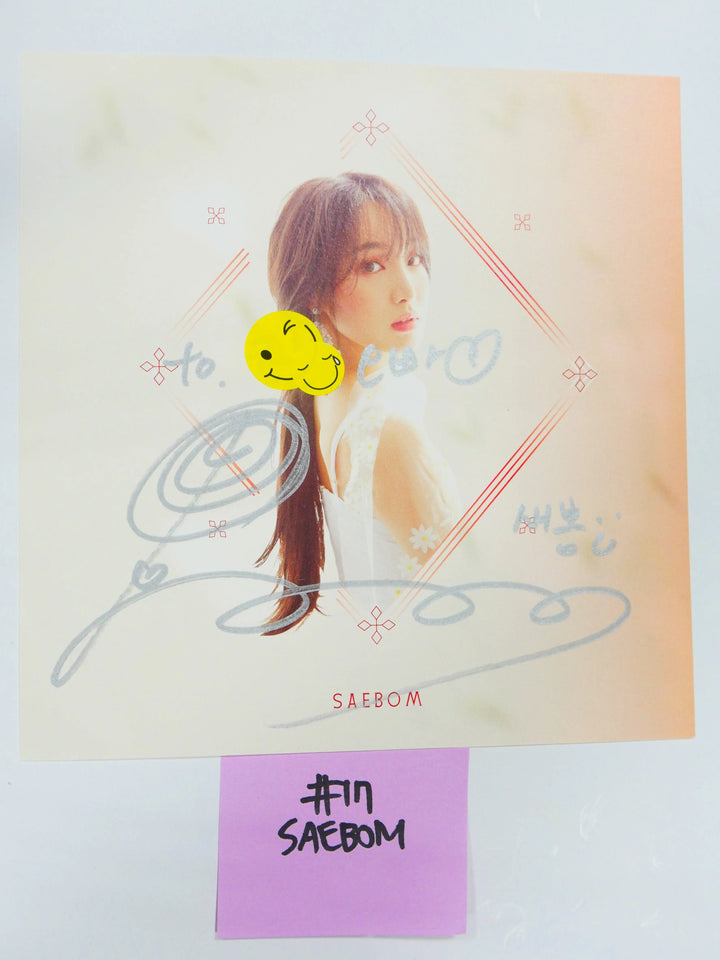 Nature - A Cut Page From Fansign Event Albums (SO HEE, AURORA, SAE BOM) - HALLYUSUPERSTORE