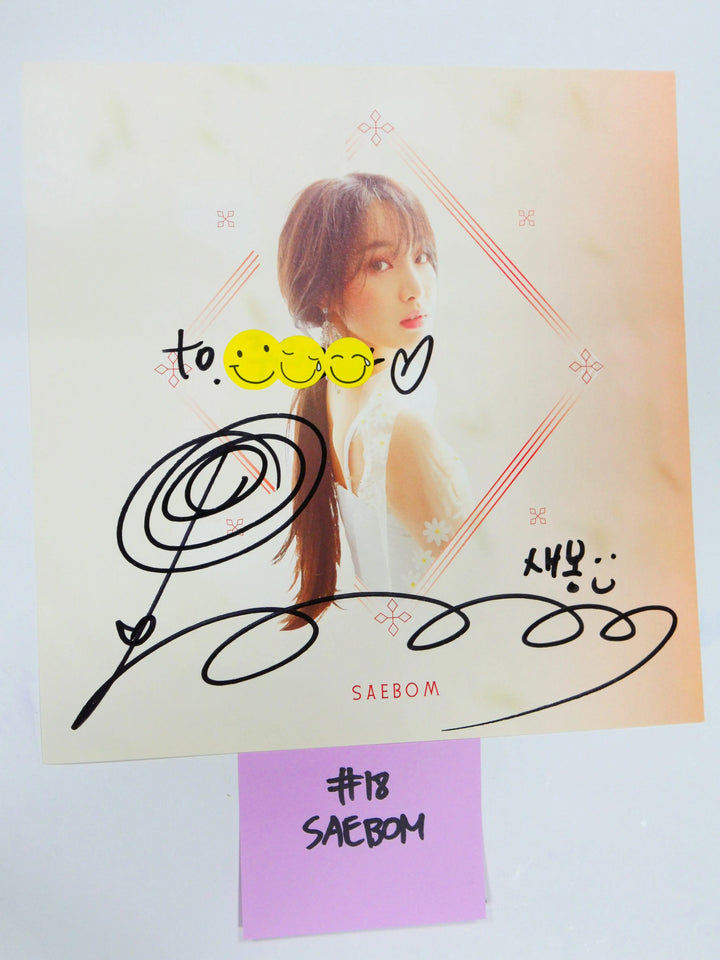 Nature - A Cut Page From Fansign Event Albums (SO HEE, AURORA, SAE BOM) - HALLYUSUPERSTORE